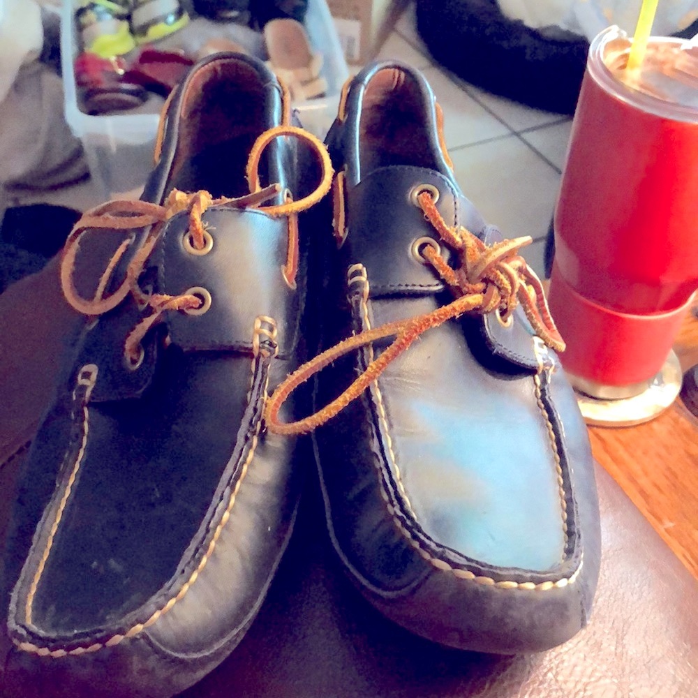 Ralph Lauren Polo Leather Tie Up Loafers Gem